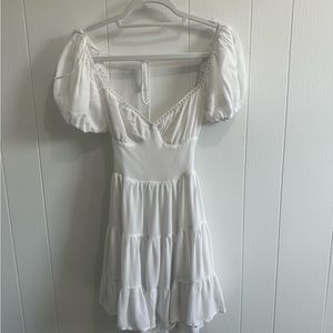 White Sky to Moon Mini Dress